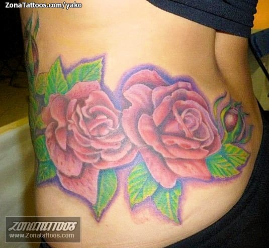 Foto de tatuaje Flores, Rosas