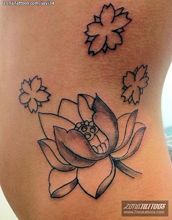 Tattoo photo Flowers, Lotus