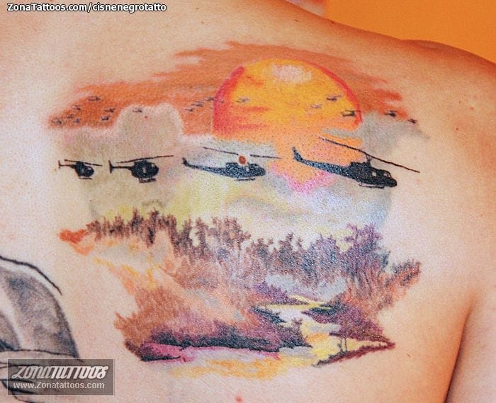 Tattoo photo Landscapes, Movies, Vehicles