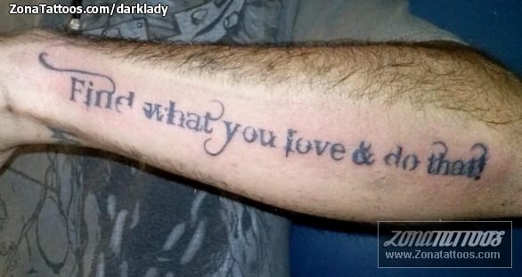 Foto de tatuaje Letras, Antebrazo, Frases