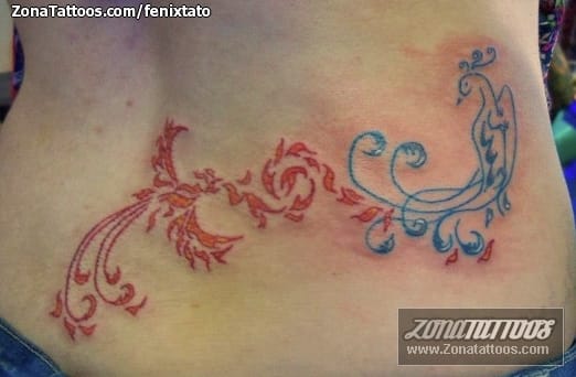 Foto de tatuaje Ave Fénix, Fantasía