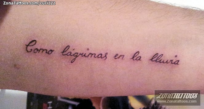 Foto de tatuaje Letras, Frases