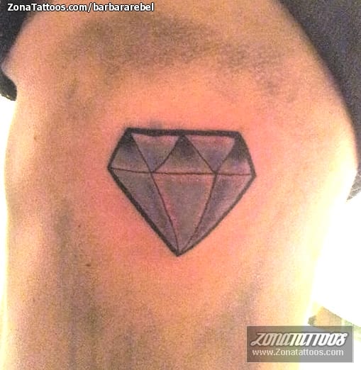 Foto de tatuaje Diamantes