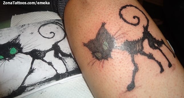 Foto de tatuaje Gatos, Animales