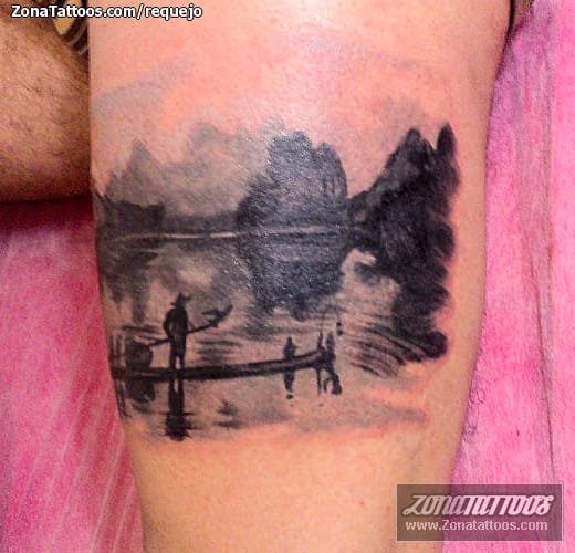 Tattoo photo Silhouettes, Landscapes