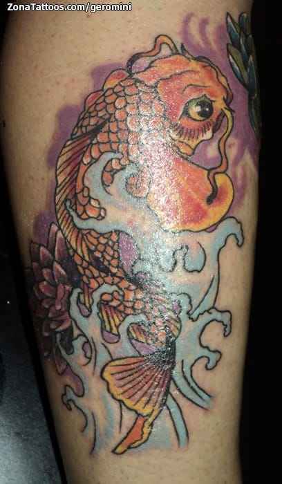 Tattoo photo Koi, Fish, Water