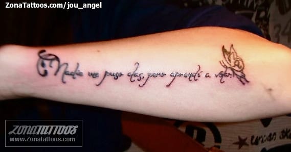 Tattoo photo Letters, Forearm