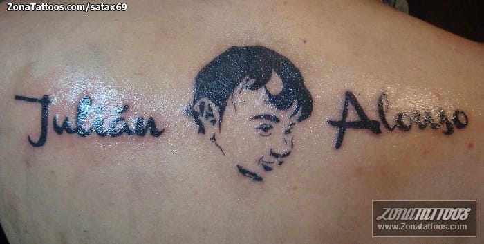 Foto de tatuaje Letras, Nombres, Retratos