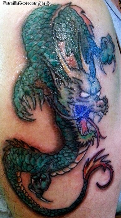 Tattoo photo Dragons, Asian