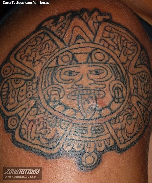 Tattoo photo Aztec, Calendars