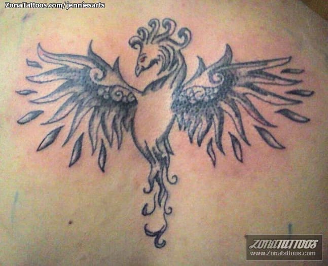 Tattoo photo Phoenix, Fantasy