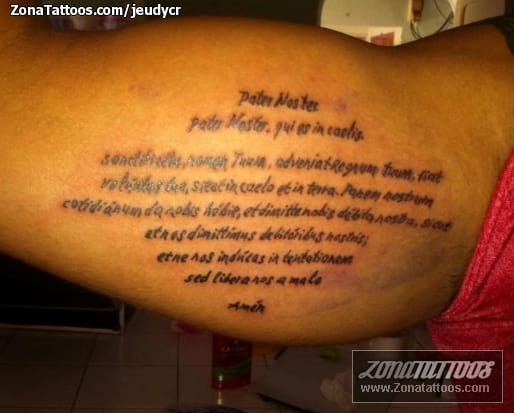 Tattoo photo Messages, Letters, Latin