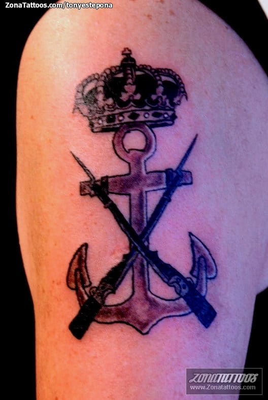 Tattoo photo Anchors, Weapons, Badges