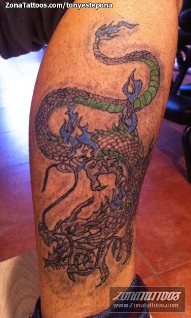 Foto de tatuaje Dragones, Orientales