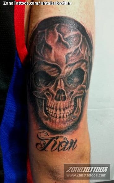 Tattoo photo Skulls, Names, Gothic