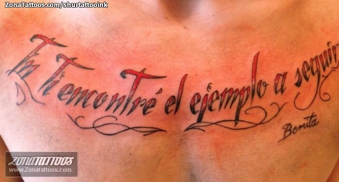 Foto de tatuaje Letras, Frases