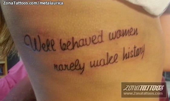 Foto de tatuaje Letras, Frases