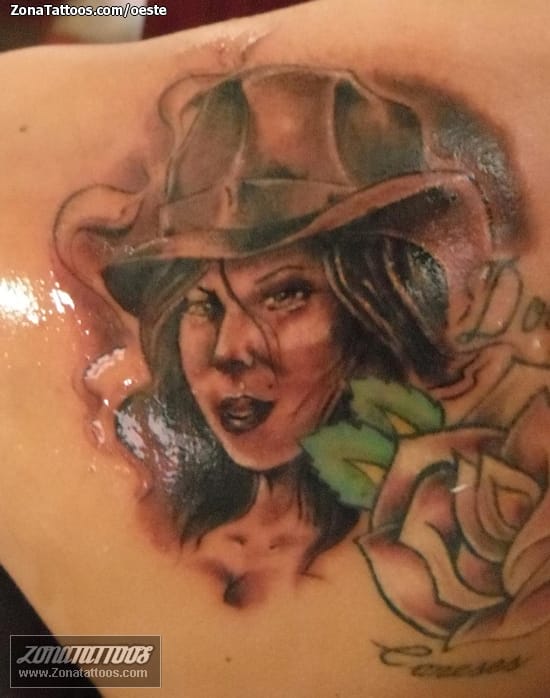 Foto de tatuaje Chicanos, Chicas, Rostros