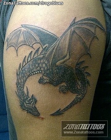 Foto de tatuaje Dragones, Fantasía