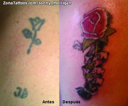 Foto de tatuaje Rosas, Cover Up, Flores