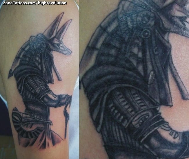 Tattoo photo Anubis, Egyptian