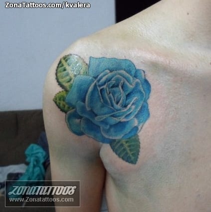 Foto de tatuaje Rosas, Flores, Hombro