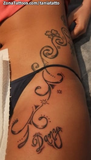 Foto de tatuaje Enredaderas, Filigranas