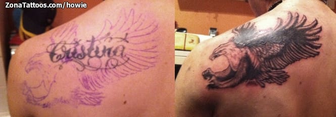 Foto de tatuaje Cover Up, Águilas, Aves