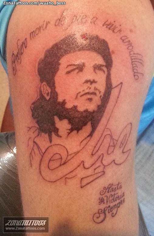 Foto de tatuaje Che Guevara, Rostros, Retratos