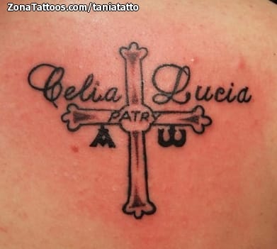 Foto de tatuaje Nombres, Asturias, Cruces