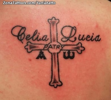 Tattoo photo Names, Asturias, Crosses