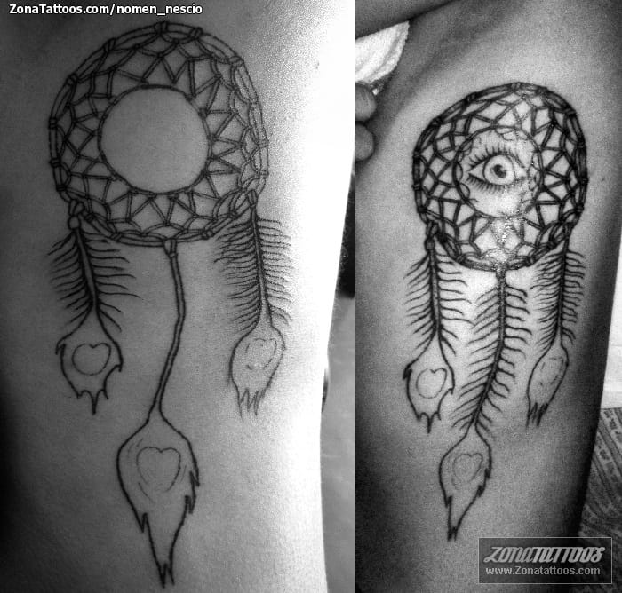 Tattoo photo Dreamcatcher, Eyes