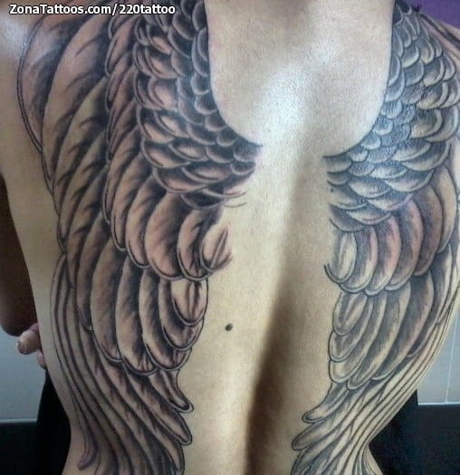 Tattoo photo Wings, Back