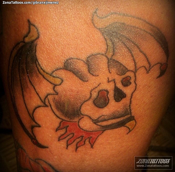 Tattoo photo Skulls, Wings