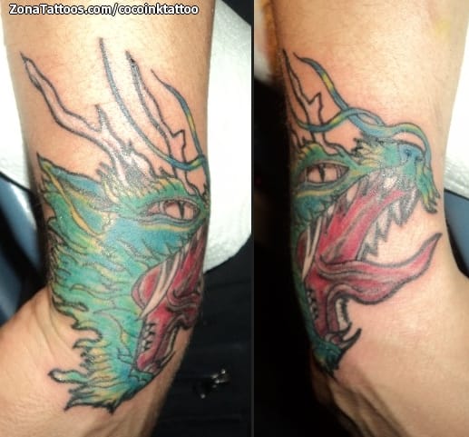 Tattoo photo Dragons, Fantasy