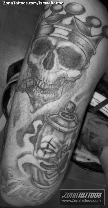 Foto de tatuaje Chicanos, Calaveras, Coronas