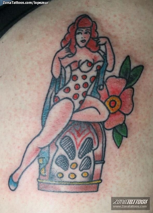 Tattoo of Pin-ups, Radios, Girls
