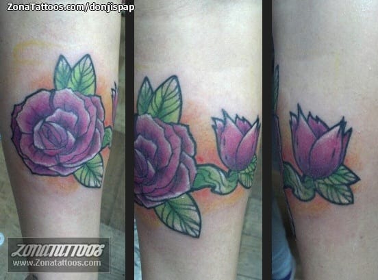 Foto de tatuaje Flores, Rosas