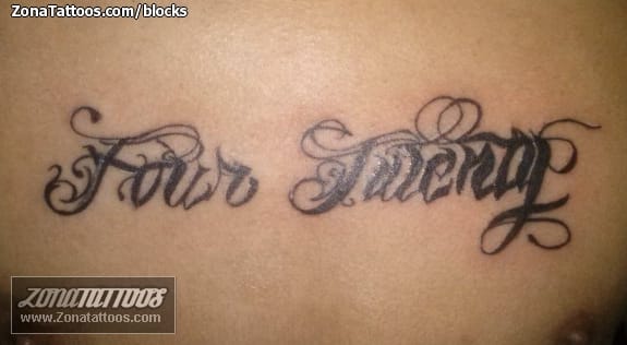 Foto de tatuaje Letras, Pecho