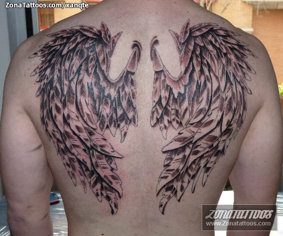 Tattoo photo Wings, Back