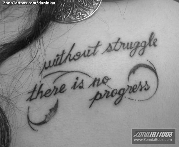 Foto de tatuaje Letras, Frases