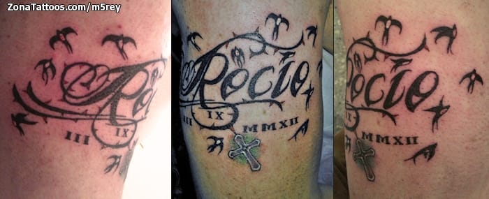 Foto de tatuaje Rocío, Nombres, Letras