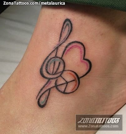 tattoopinscom  Love music tattoo Tattoos Music heart tattoo