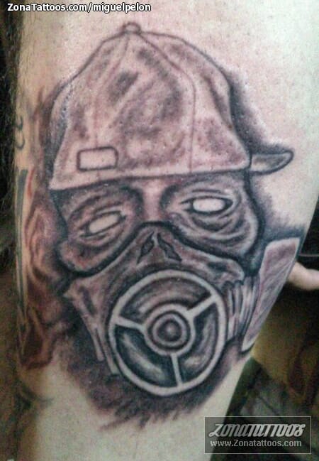 Tattoo photo Chicanos, Masks