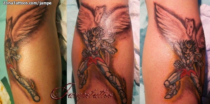 Tattoo photo Knights of the Zodiac, Manga