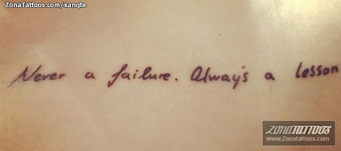 Foto de tatuaje Letras, Frases