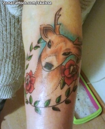 Tattoo photo Animals, Deers