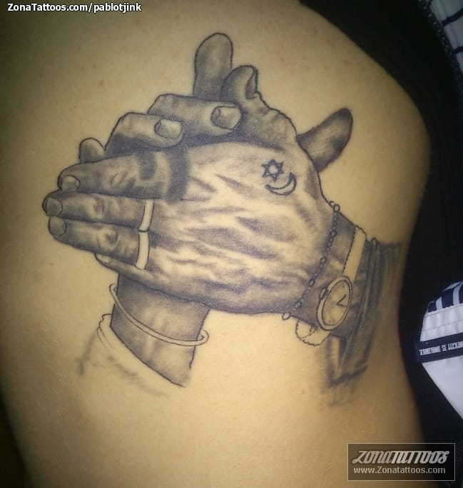 Tattoo photo Hands, Camarón