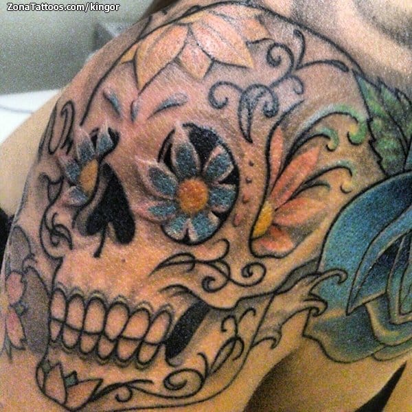 Foto de tatuaje Sugar Skull