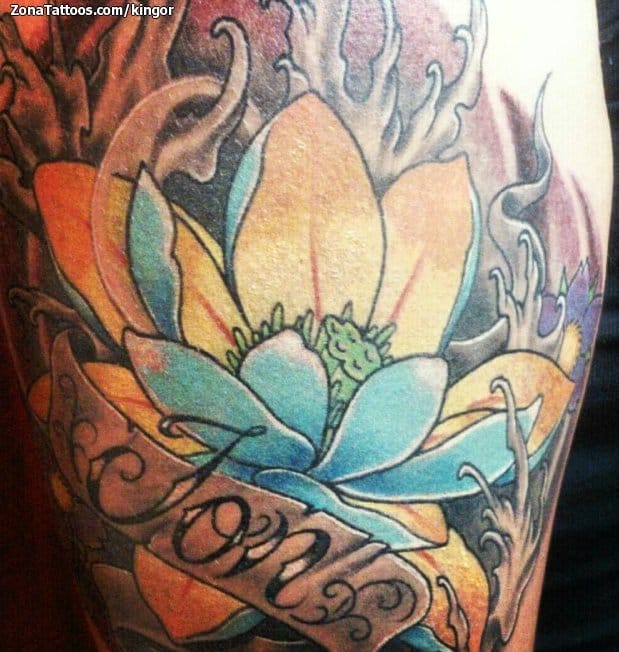 Foto de tatuaje Flores, Lotos